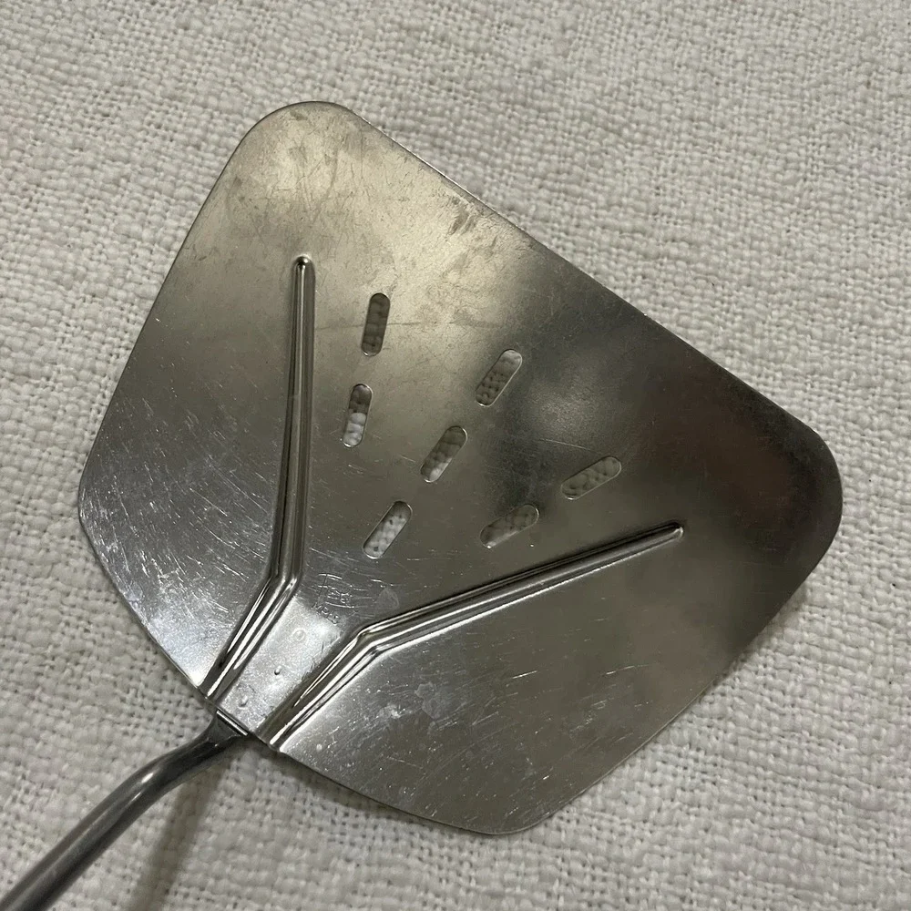 Vintage Foley Wide Slotted Curved Stainless Large Spatula‎ Turner Flipper USA